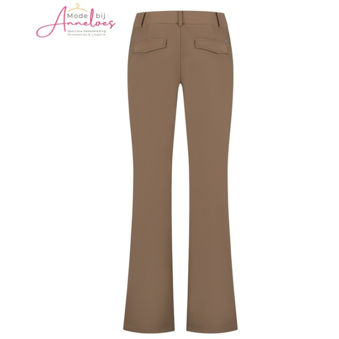 Lady Day Broek Poppy Soft Touch flared truffle Lady Day Broek Poppy Soft Touch flared truffle